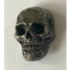 Skull czaszka 3D ozdoba stare srebro na śrubkę (id: 1381)