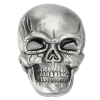 Czaszka skull duża klamra stare srebro (id: 2565)