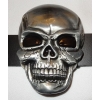 Czaszka skull duża klamra stare srebro (id: 2565)