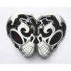 Emo punk gothic czaszki czarne skull klamra (id: 2566)