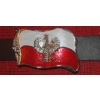 Flaga Polska z orłem malowana klamra do paska (id: 1755)