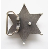 Sheriff western gwiazda szeryfa USA klamra stare srebro (id: 3183)