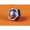 Okrągła ozdoba stare srebro 12x10mm na nit (id: 1410)