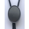 Owalne czarne bolo oksydowane krawat bolo western (id: 1463)