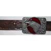 Orzeł western klamra do pasa tło bordowe (id: 3111)