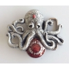 Ośmiornica oktopus klamra 3D tło bordowe (id: 3113)