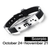 Skorpion Scorpio bransoletka ze stali chirurgicznej 316L z kauczukiem