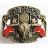 Texas longhorn flagi USA klamra brązowa (id: 3200)