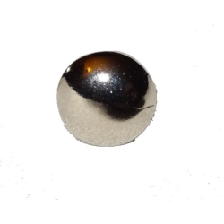 ĆWIEKI, PUKLE / GUZY 12mm - 2szt. na nit nikiel połysk (id: 876)