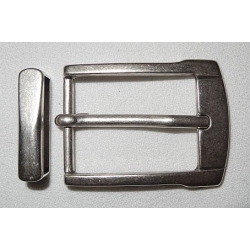 Klamra 2434 do paska 30mm stare srebro (id: 1872)