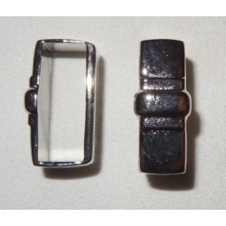 Szlufka, ramka metalowa 30mm, 304 nikiel połysk (id: 287)