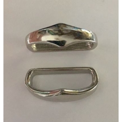 Szlufka, ramka metalowa 30mm, 320 nikiel połysk (id: 307)