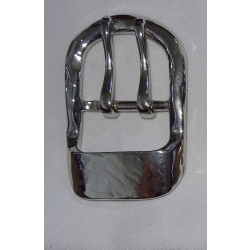 Klamra 422 nikiel połysk do paska na 2 języczki 40mm (id: 1573)