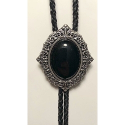 Bolo posrebrzane Obsydian Czarny (id: 2508)