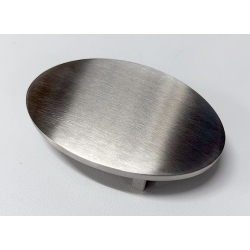 Klamra owalna matowa ze stali nierdzewnej na pasek 39mm (id: 935)