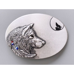 Wilk klamra platerowana srebrem (id: 1259)