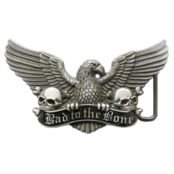 Bad To The Bone klamra stare srebro kolory (id: 150)