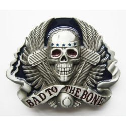 Bad To The Bone V2 klamra stare srebro z kolorami (id:151)