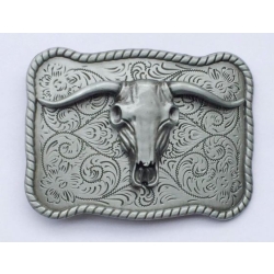 Byk longhorn klamra stare srebro (id: 2436)