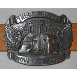 Ciężarówki Truck Drivers klamra stare srebro (id. 2887)
