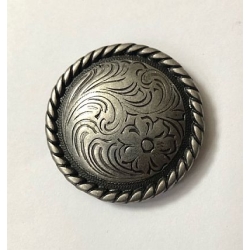 Concho ozdoba 37mm na śrubkę stare srebro (id: 1162)