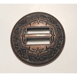 CONCHO OKRĄGŁE 32mm ciemny mosiądz guzik (id: 3062)