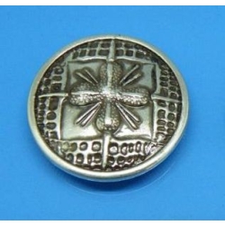 Ozdoba concho z wzorkiem 30mm na śrubkę stare srebro (id: 2190)