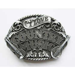 Country music klamra do paska stare srebro (id: 1677)