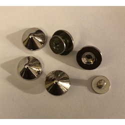 Ćwieki stożki 10mm na śrubkę nikiel połysk 1szt (id: 869)