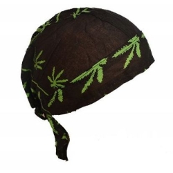 Gandzia zielona czapeczka du-rag, bandama czarna (id: 5)
