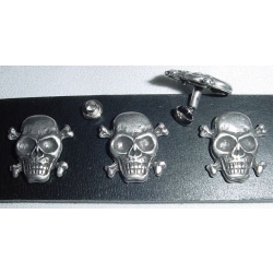 Czaszka skull na nit stare srebro (id: 3056)