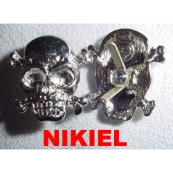 Czaszka skull na wąsy nikiel połysk (id: 3054)