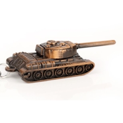 Czołg tank brelok 3D do kluczy zawieszka w kolorze mosiądz (id: 2328)