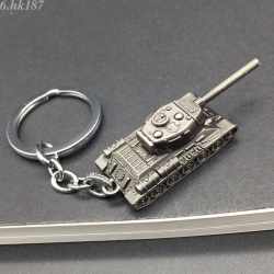 Czołg tank brelok 3D do kluczy zawieszka w kolorze ciemno stalowym (id: 2330)