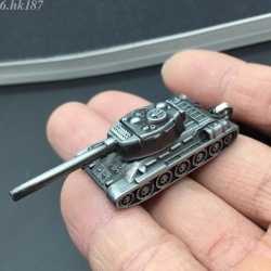 Czołg tank brelok 3D do kluczy zawieszka stare srebro (id: 2327)
