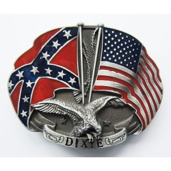 Dixie flaga rebeliantów konfederatów USA klamra do paska (id: 1754)