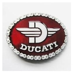 Motocyklowa klamra czerwona bordo Ducati (id. 3019)