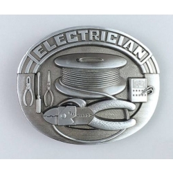 Elektryk klamra do paska stare srebro (id: 1971)