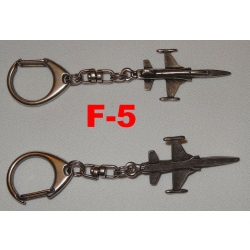 F-5 brelok 3D lotnictwo, zawieszka stare srebro (id: 174)