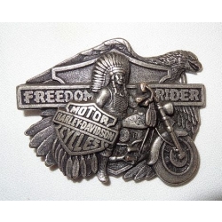 Freedom Ride indianin klamra stare srebro (id. 2856)