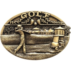 Golf golfiarz klamra kopla do pasa brązowa (id: 3245)