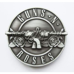 Klamra muzyczna stare srebro Guns 'n' Roses do paska (id: 2971)