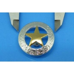 Gwiazda szeryfa 30mm na śrubkę nikiel połysk (id: 2155)