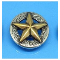Gwiazda szeryfa, concho 25mm na śrubkę (id: 1093)