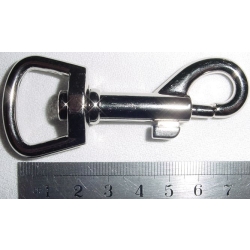 Karabinek, karabińczyk K-44 do 23mm nikiel połysk (id: 1738)