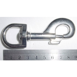 Karabinek, karabińczyk duży K-17 nikiel połysk 19mm (id: 570)