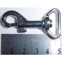 Karabinek, karabińczyk K-2 nikiel połysk 19mm (id: 1549)