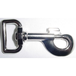 Karabinek, karabińczyk K-21 do 27mm nikiel połysk (id: 1737)