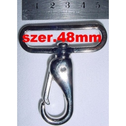 Karabinek, duży K-36 nikiel 48mm (id: 1174)