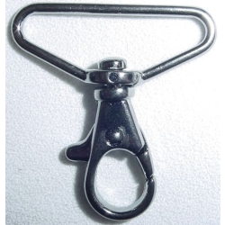 Karabińczyk, karabinek K-42 35mm ciemny nikiel połysk (id: 1545)